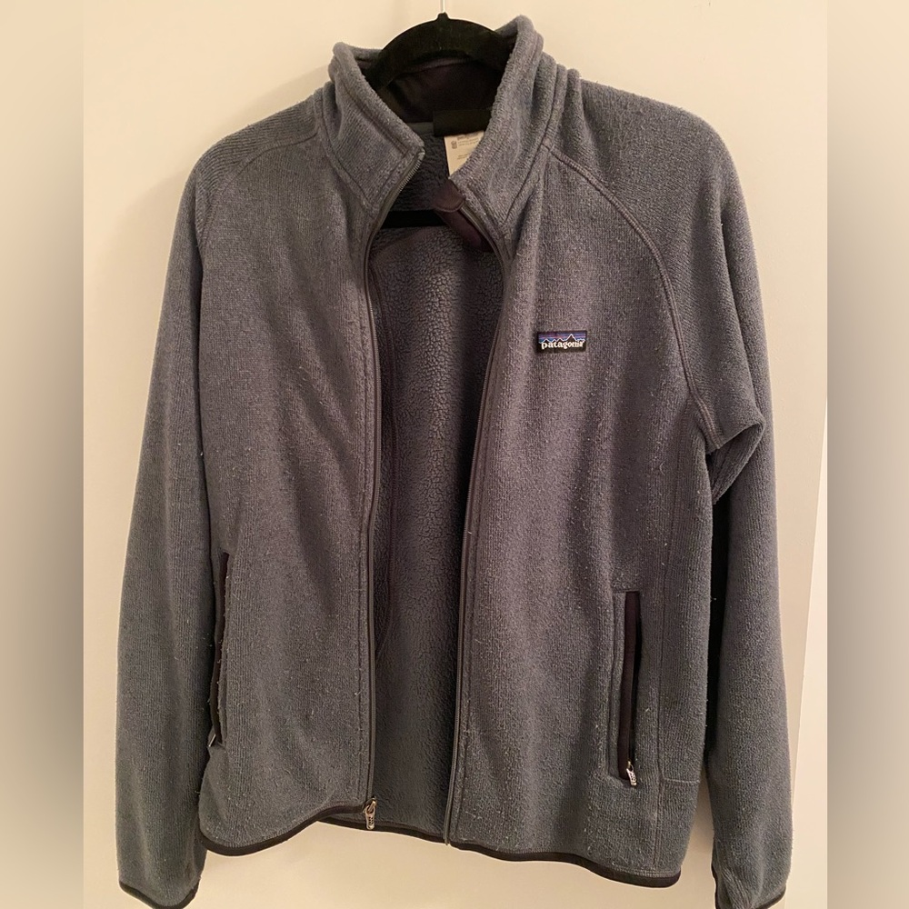 Mens Patagonia Better Sweater Fleece Full Zip Charcoal Gray Jacket Medium